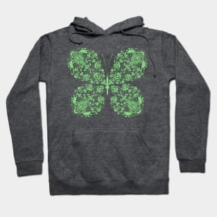 Paisley Pastel Green Butterfly Hoodie